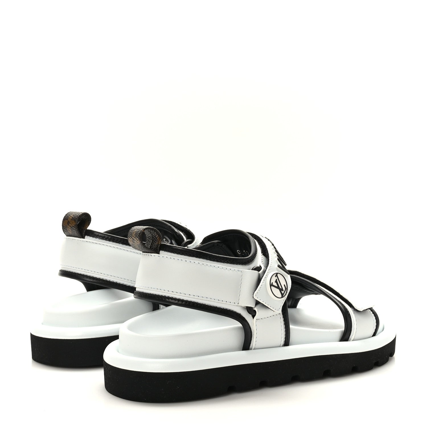Louis Vuitton Calfskin Pool Pillow Flat Comfort Sandals 38 White 4 of 8