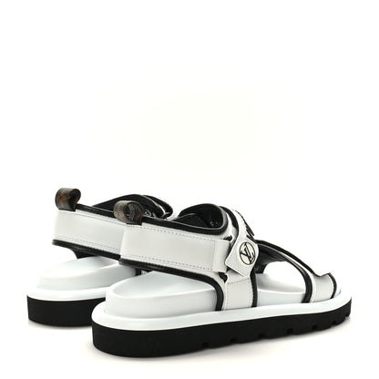 Louis Vuitton Calfskin Pool Pillow Flat Comfort Sandals 38 White 4 of 8