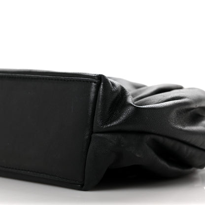 Chanel Lambskin Camellia Handbag Black 9 of 10