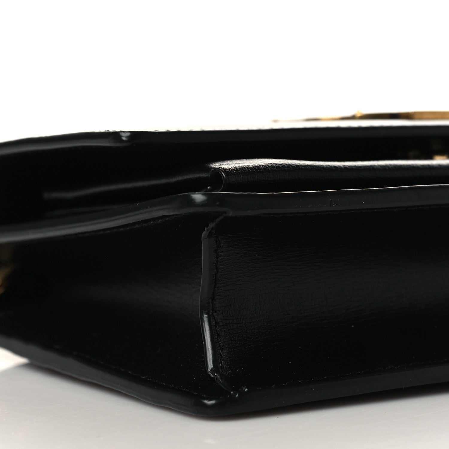 Saint Laurent Calfskin Monogram Sunset Chain Wallet Black 6 of 7