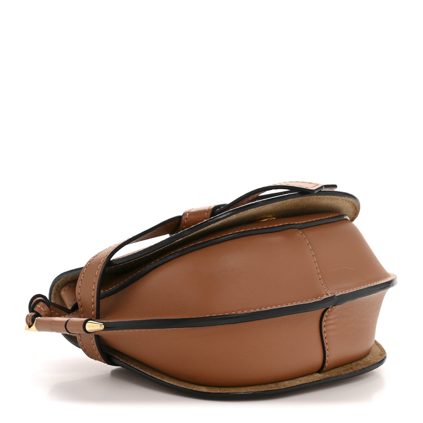 Calfskin Jacquard Mini Gate Dual Bag Tan