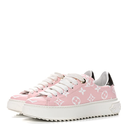 Louis Vuitton Monogram Giant Time Out Sneakers 35 Rose 3 of 11