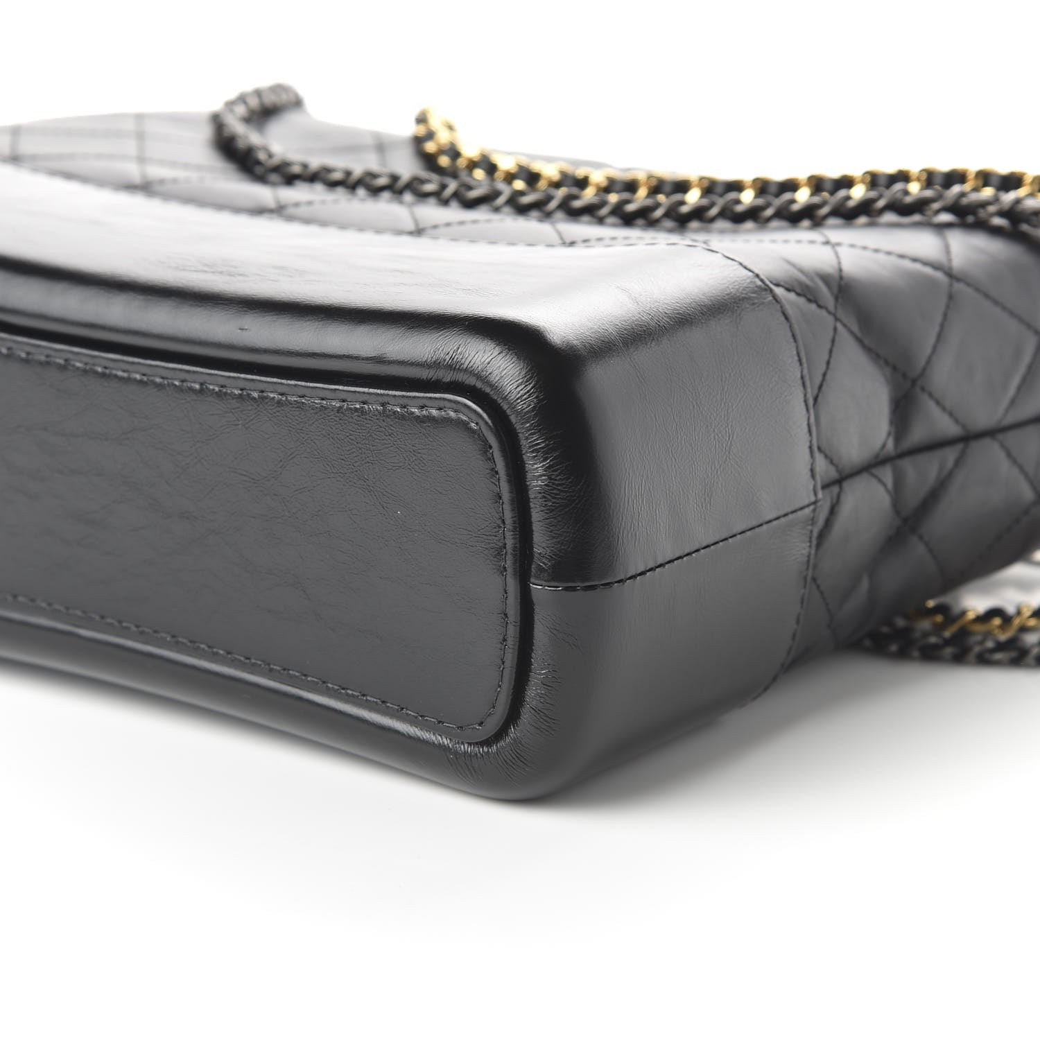 Chanel Aged Calfskin Quilted Medium Gabrielle Hobo Black 7 of 11