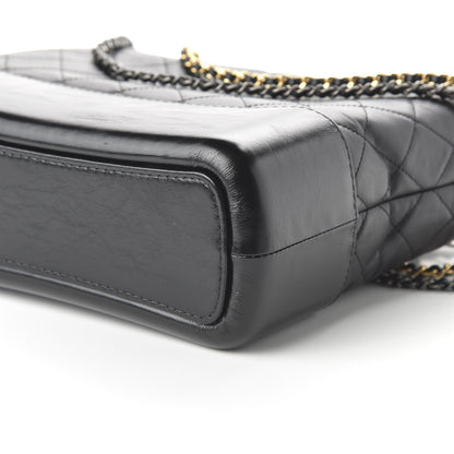 Chanel Aged Calfskin Quilted Medium Gabrielle Hobo Black 7 of 11