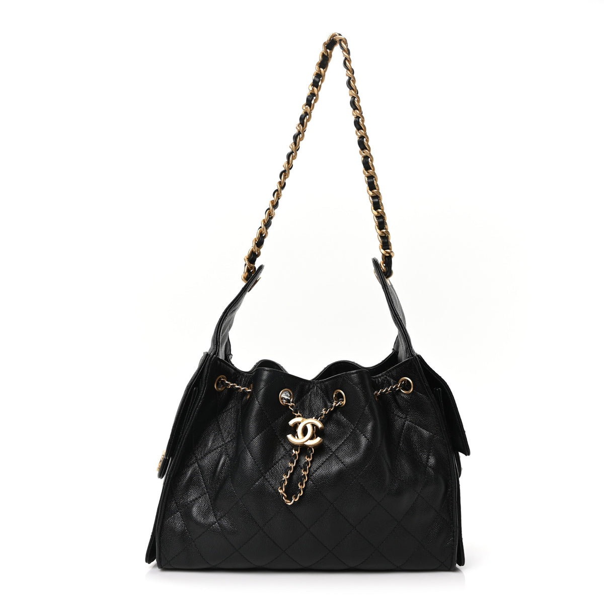Chanel Caviar Quilted Small Chanel 25 Handbag Black 1 of 10