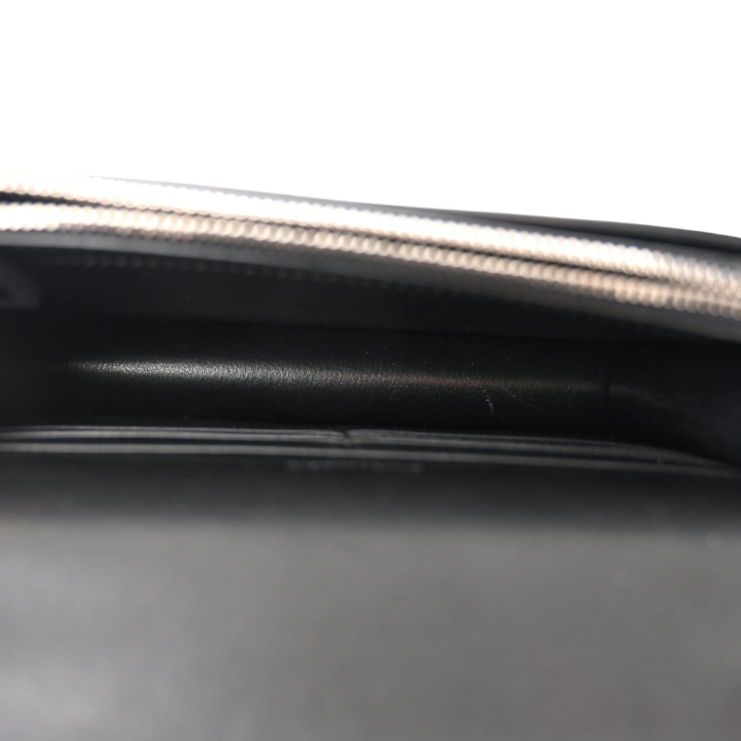 Calfskin Lizard Embossed Monogram Sunset Chain Wallet Black