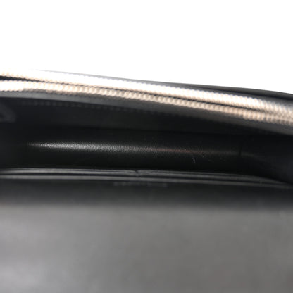 Saint Laurent Calfskin Lizard Embossed Monogram Sunset Chain Wallet Black 5 of 10
