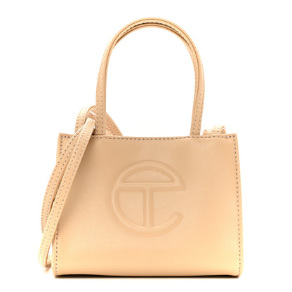 Telfar Vegan Leather Small Shopping Bag Cream 1 of 10