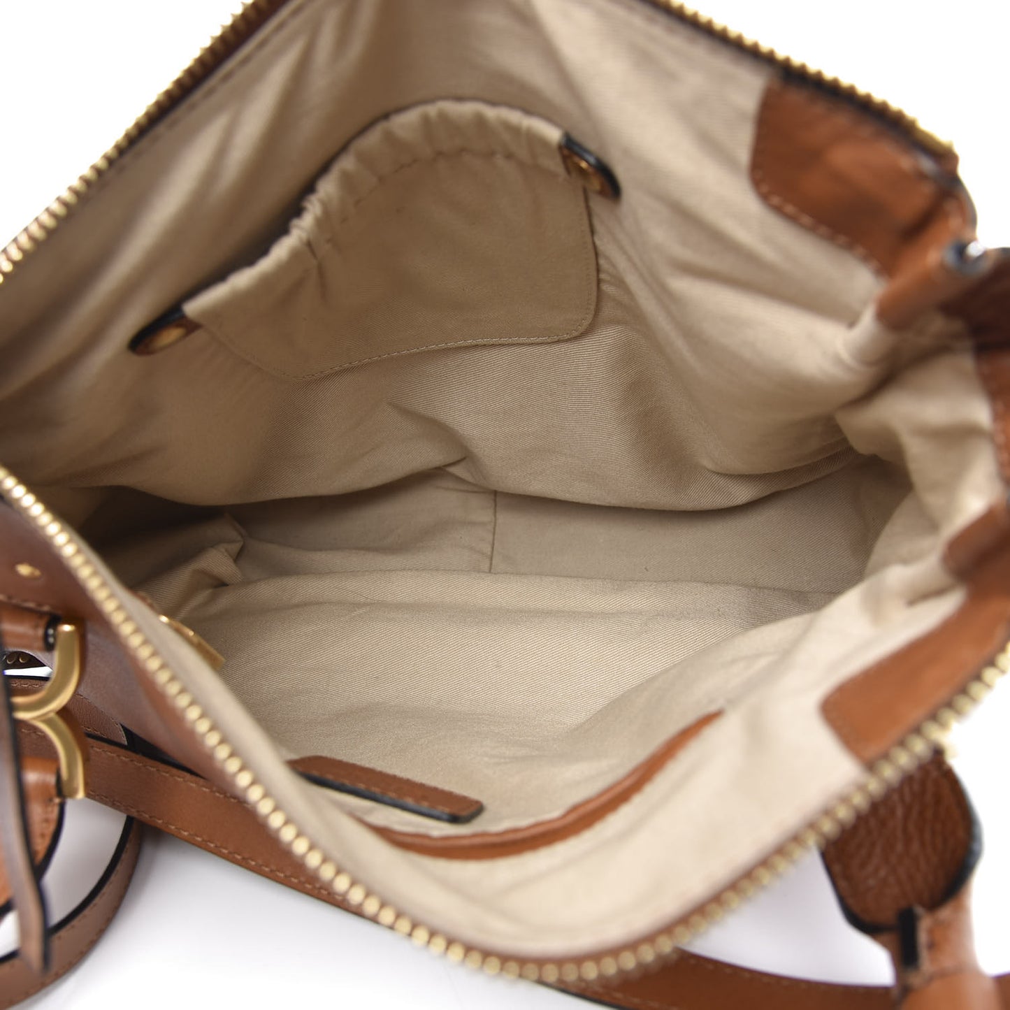 Calfskin Braided Medium Marcie Satchel Caramel