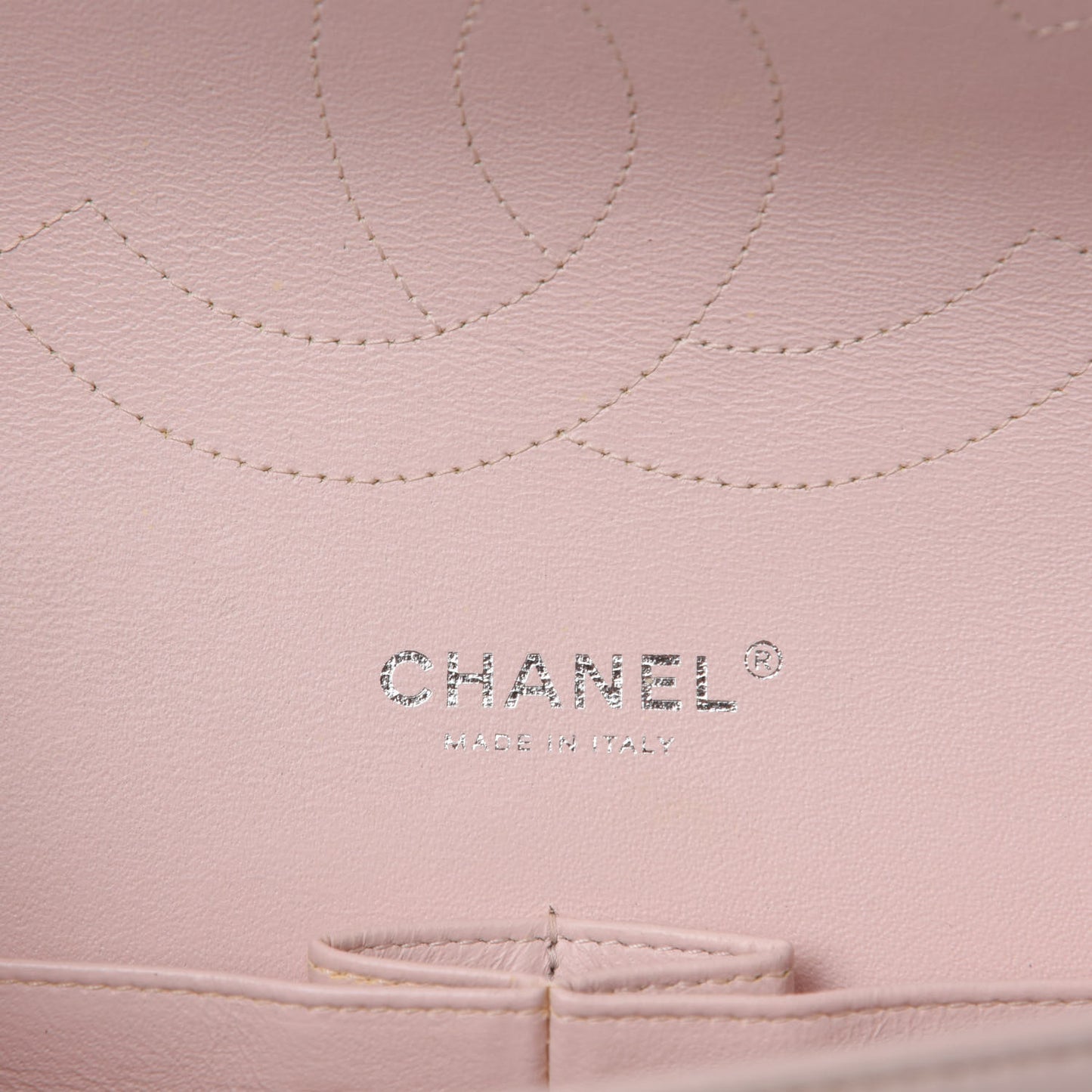 Patent Quilted Jumbo Double Flap Light Pink