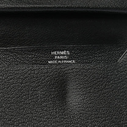 Hermes Chevre Mysore Mini Bearn Wallet Black 6 of 8