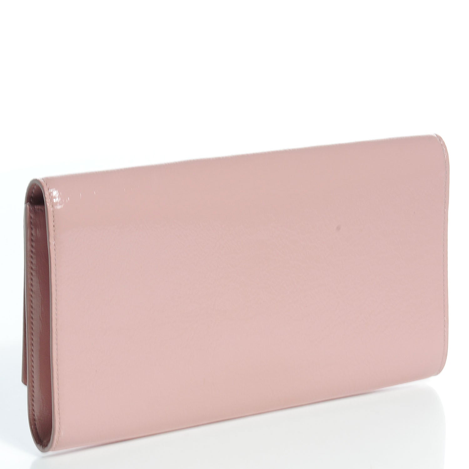 Saint Laurent Textured Patent Large Belle De Jour Clutch Dragee 3 of 7