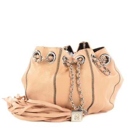Chanel Lambskin Satin Reversible Mini Sac Cordon Light Pink 1 of 7