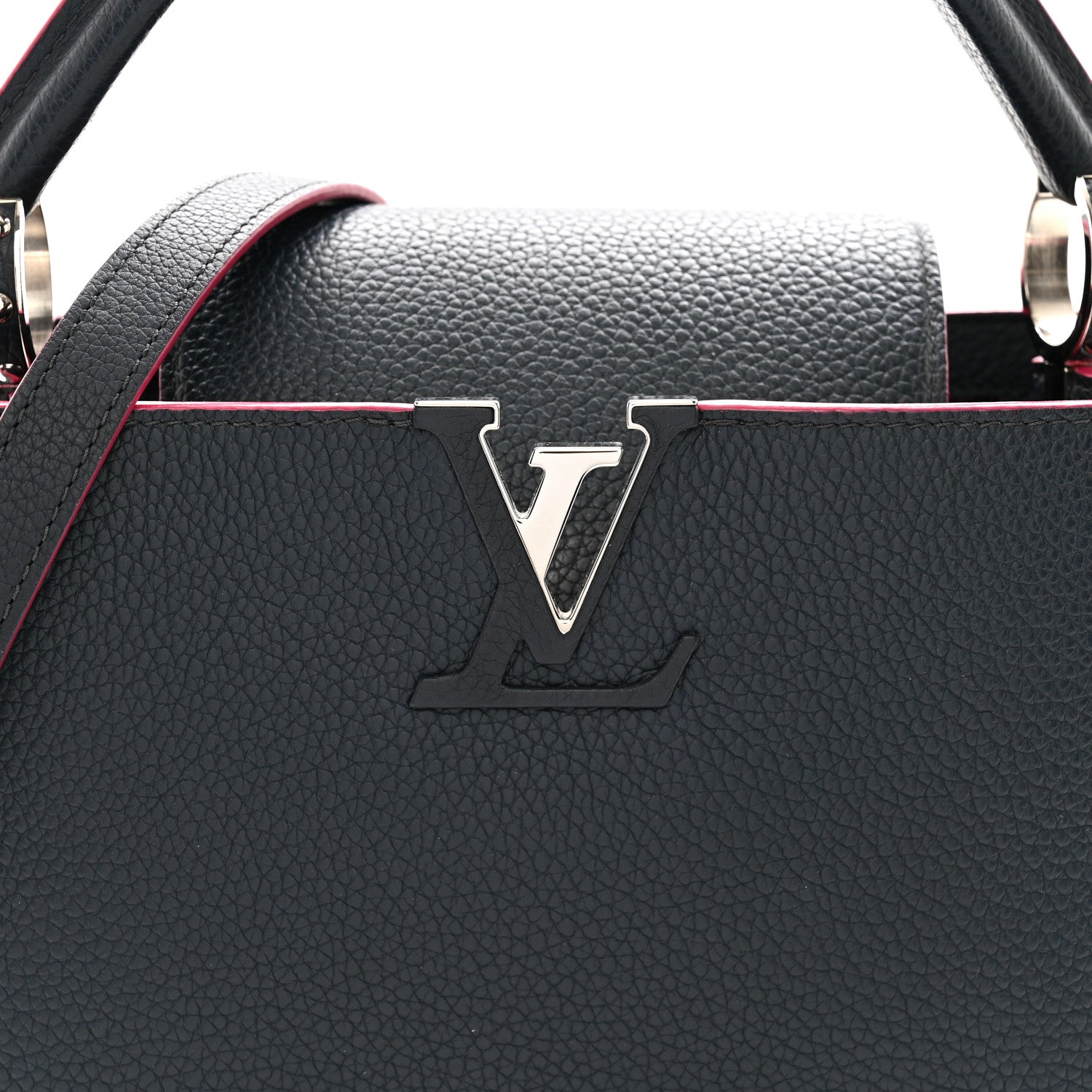 Louis Vuitton Taurillon Capucines PM Cobalt Fuchsia 7 of 12