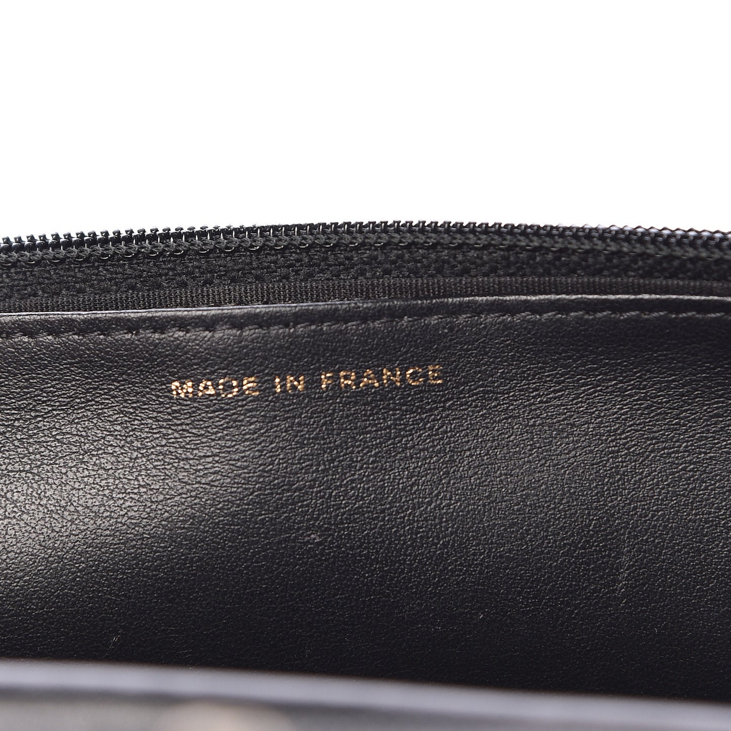 Calfskin Quilted Chain Around Boy Wallet On Chain WOC Black