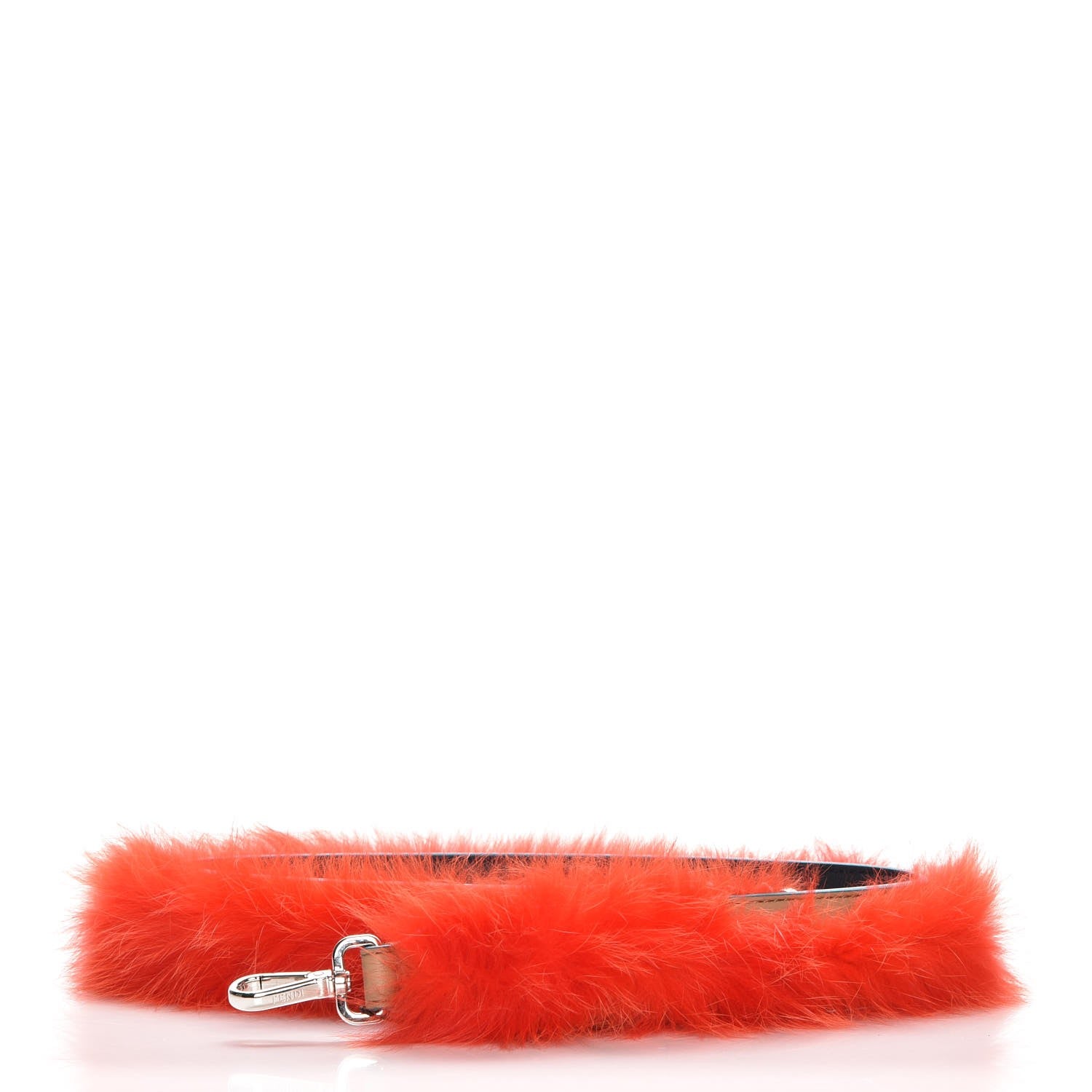 Fendi Fox Fur Strap You Red Navy 1 of 5