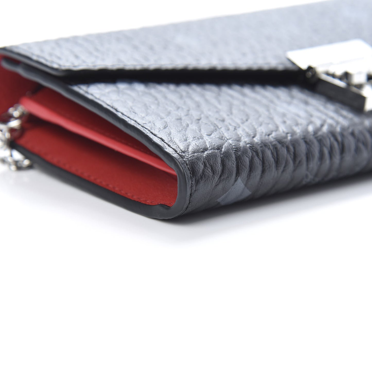 Visetos Large Patricia Wallet On Chain Black