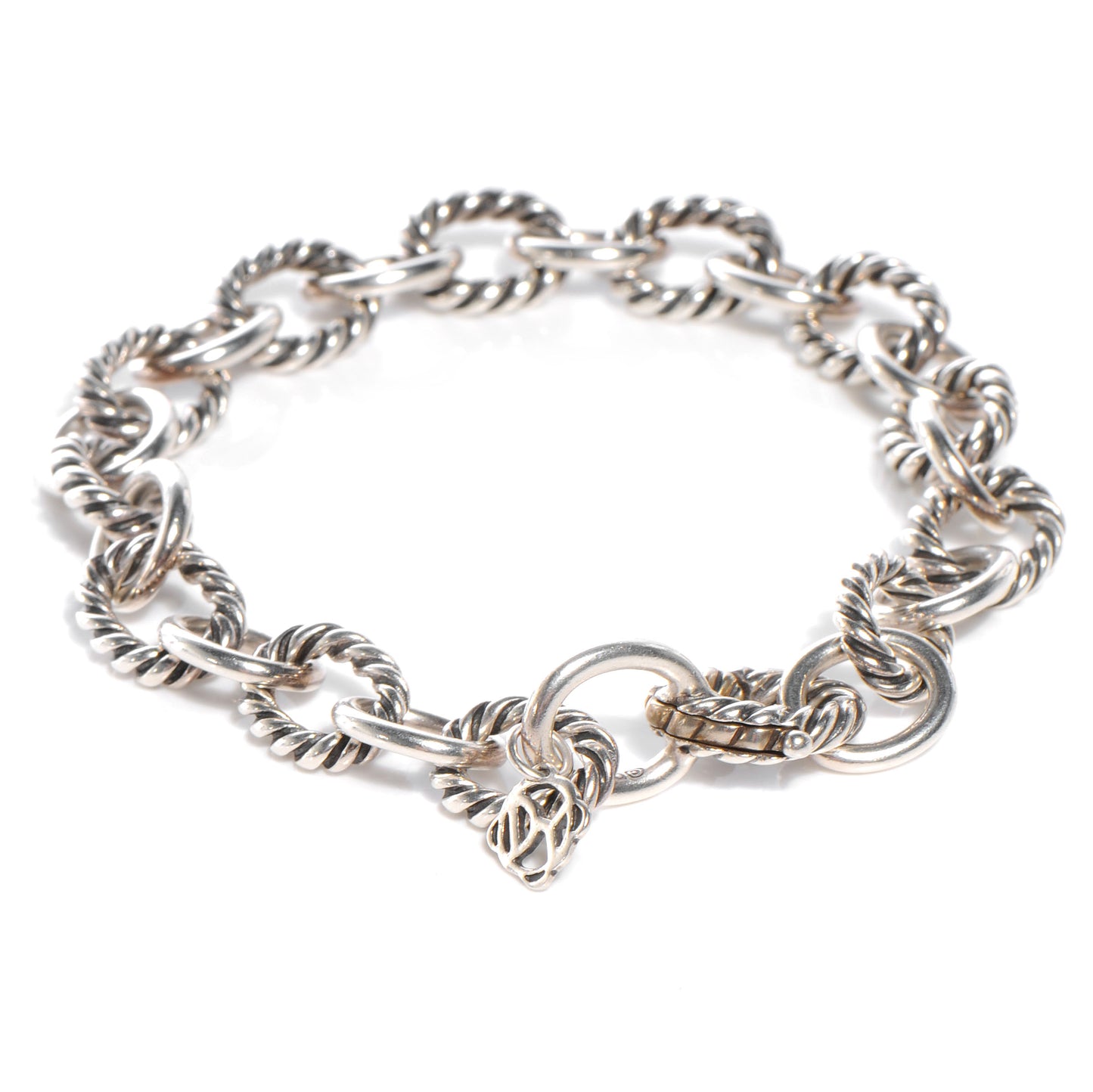 Sterling Silver 12mm Large Oval Link Bracelet