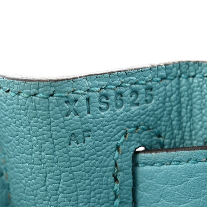 Hermes Taurillon Clemence Kelly Retourne 28 Turquoise 7 of 15