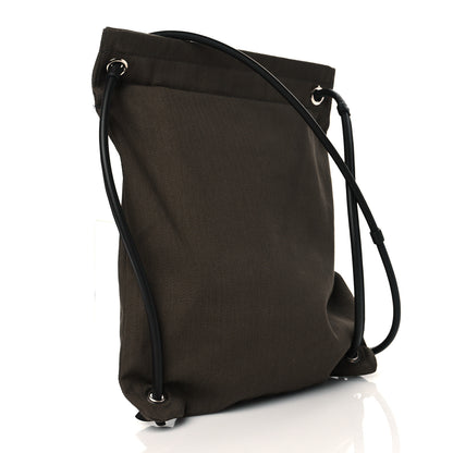 Hermes Herringbone Canvas Swift Maline Bag Kaki Ebene 3 of 11