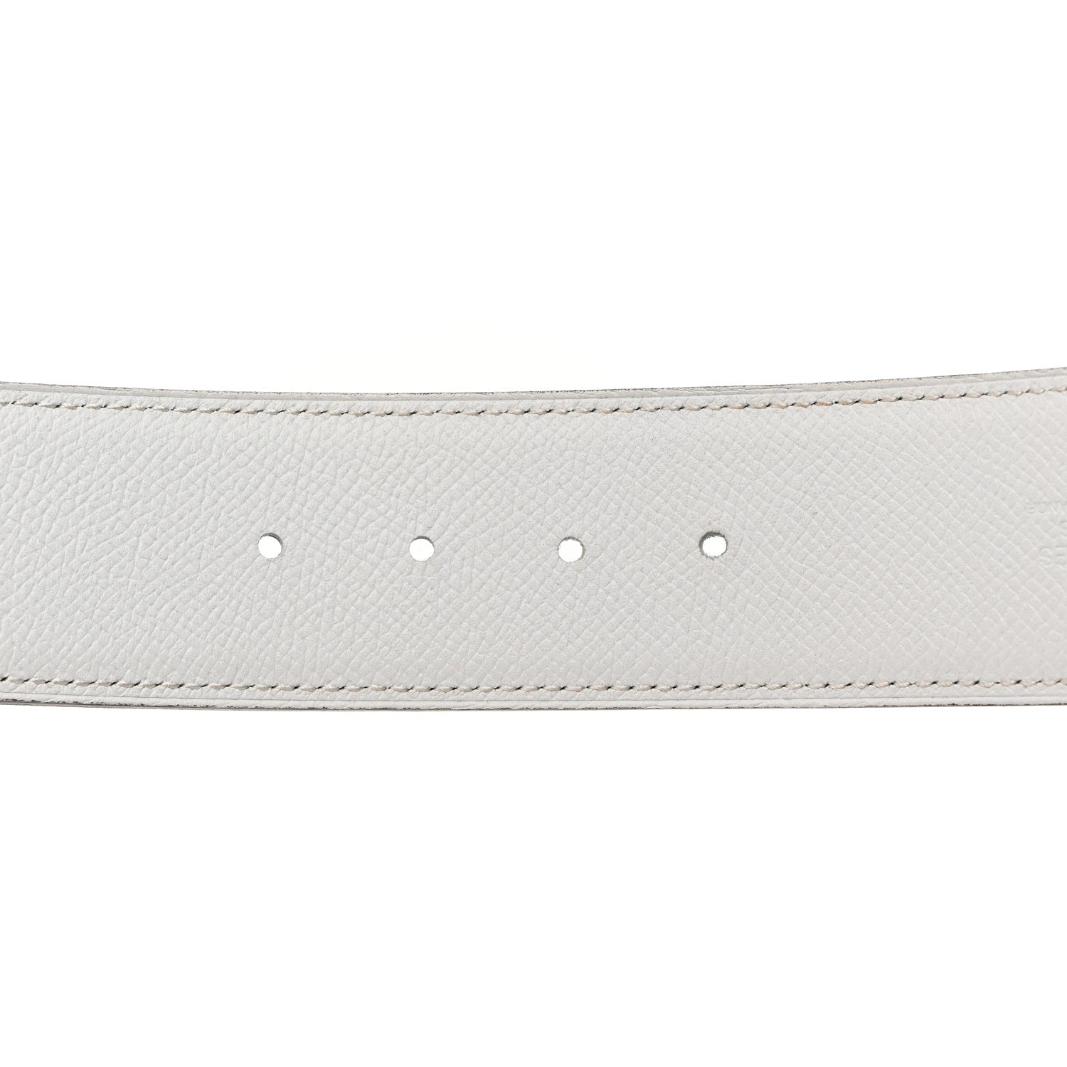 Hermes Epsom 42mm Belt Strap Colvert Blanc White 6 of 9