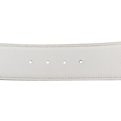 Hermes Epsom 42mm Belt Strap Colvert Blanc White 6 of 9