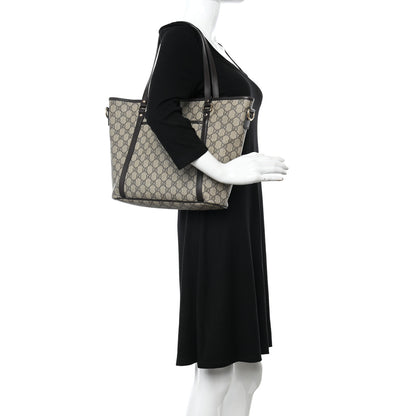 Gucci GG Supreme Monogram Medium Joy Tote Dark Brown 2 of 13