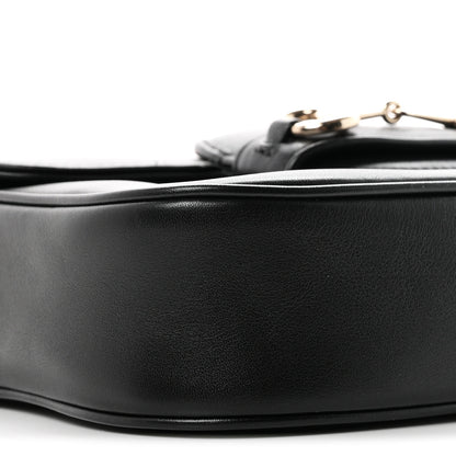Gucci Arabella Calfskin Horsebit 1955 Shoulder Bag Black 9 of 10