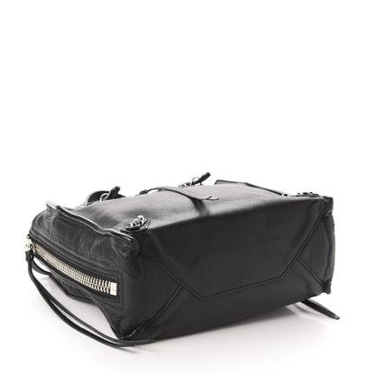 Balenciaga Calfskin Papier Mini A4 Zip Around Tote Black 4 of 10