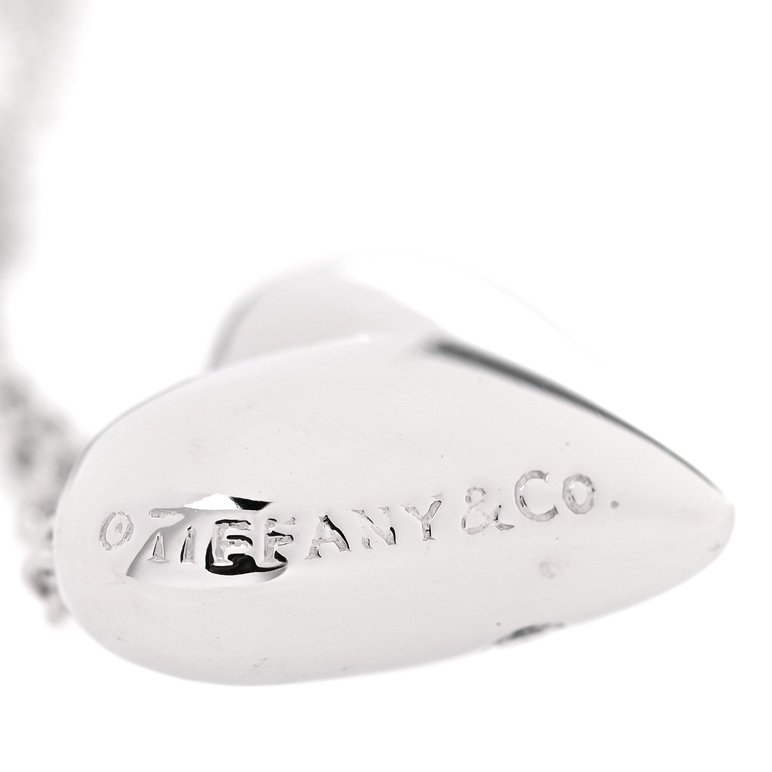 Tiffany Platinum Diamond Etoile Heart Pendant Necklace 6 of 7
