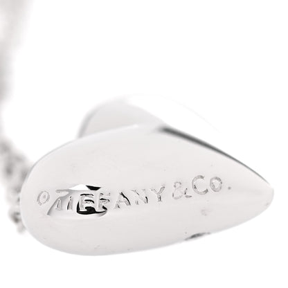 Tiffany Platinum Diamond Etoile Heart Pendant Necklace 6 of 7