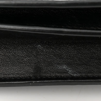 Saint Laurent Calfskin Crocodile Embossed Gaby Satchel Black 11 of 13