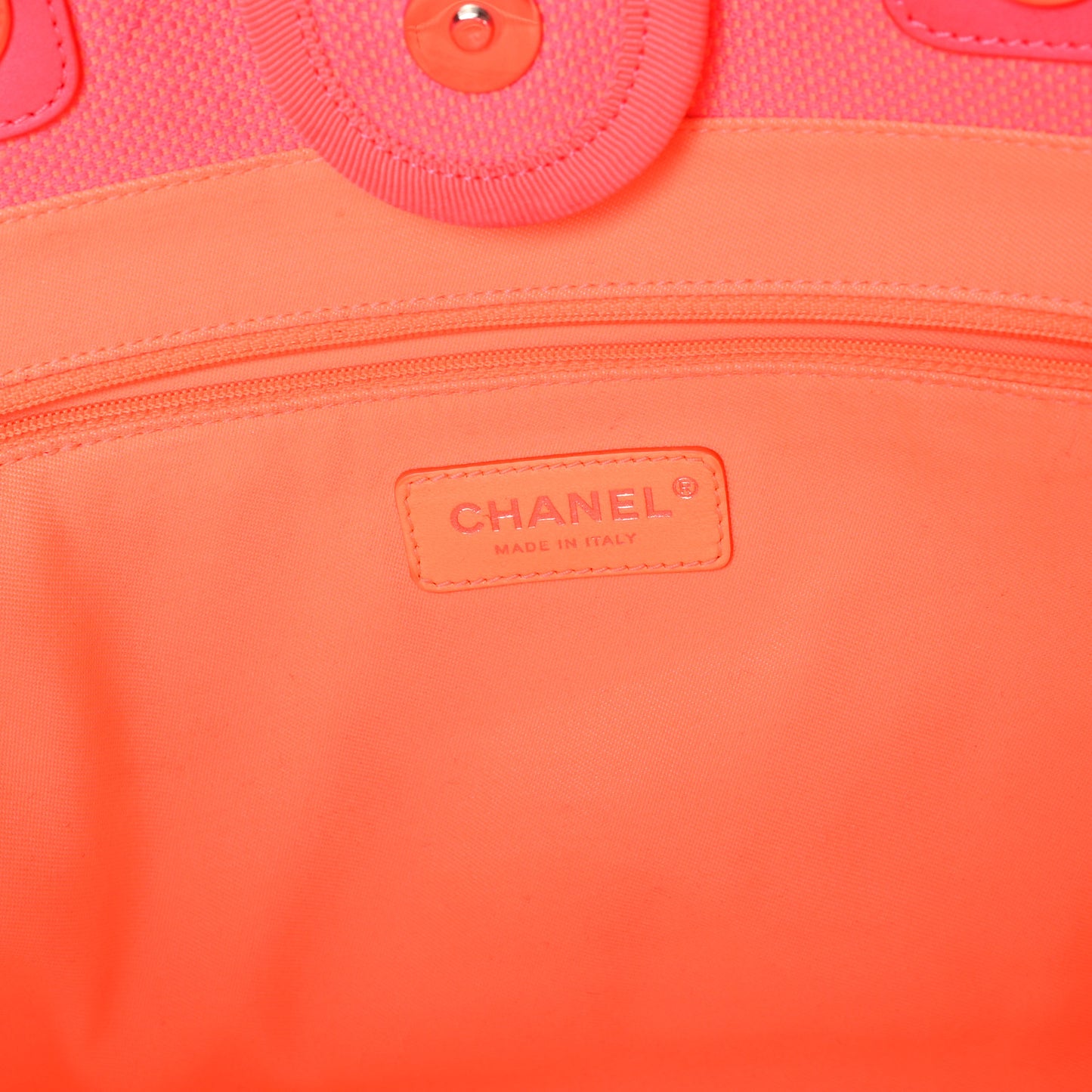 Mixed Fibers Small Deauville Tote Pink Orange