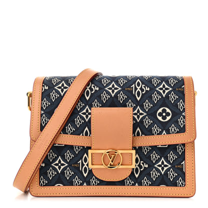 Louis Vuitton Jacquard Since 1854 Dauphine MM Blue 1 of 12