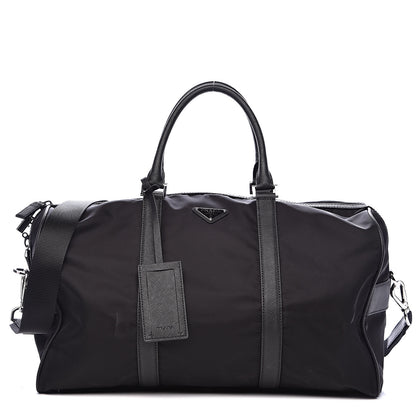 Prada Tessuto Nylon Saffiano Viaggio Duffle Black 1 of 13