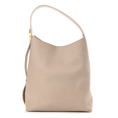 Louis Vuitton Grained Calfskin Low Key Hobo MM Limestone 1 of 10