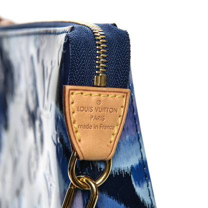 Louis Vuitton Vernis Ikat Pochette Accessories NM Grand Blue 6 of 7