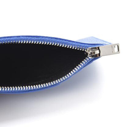 Saint Laurent Grained Calfskin 5 Fragments Zip Pouch Card Holder Deep Marjorelle 4 of 8
