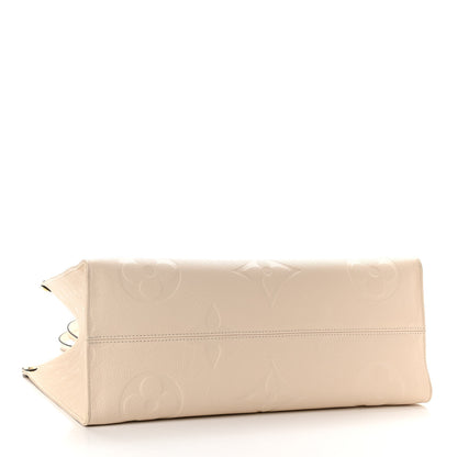 Louis Vuitton Empreinte Monogram Giant Onthego GM Creme 4 of 12