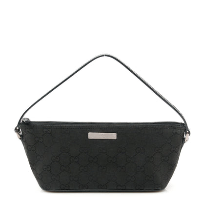 Gucci Monogram Boat Pochette Black 1 of 10
