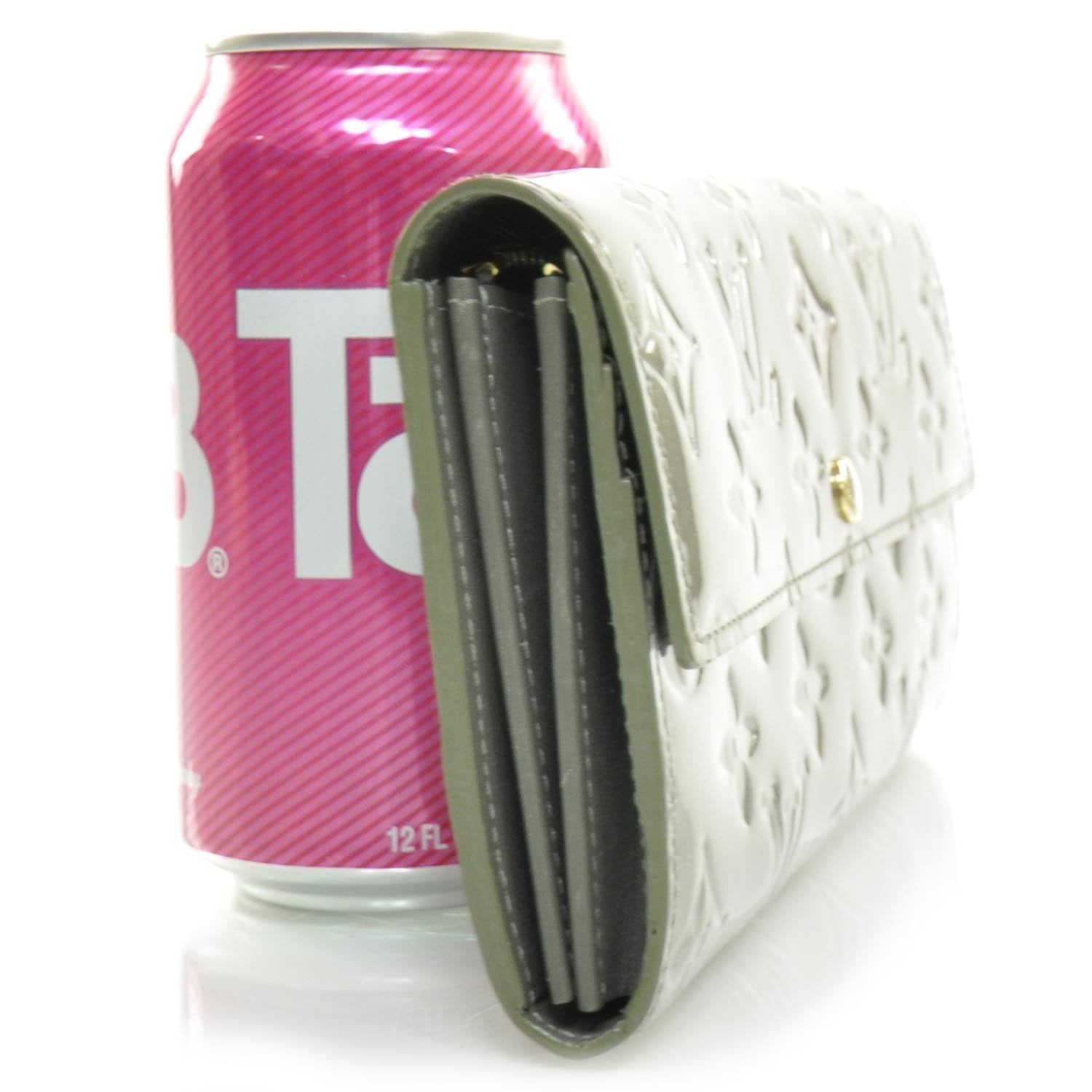 Louis Vuitton Vernis Sarah Wallet Gris Art Deco 3 of 6