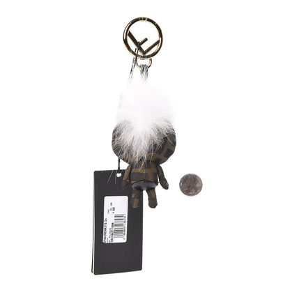 Fendi Zucca Fox Fur F is Space Monkey Bag Charm Multicolor 2 of 4