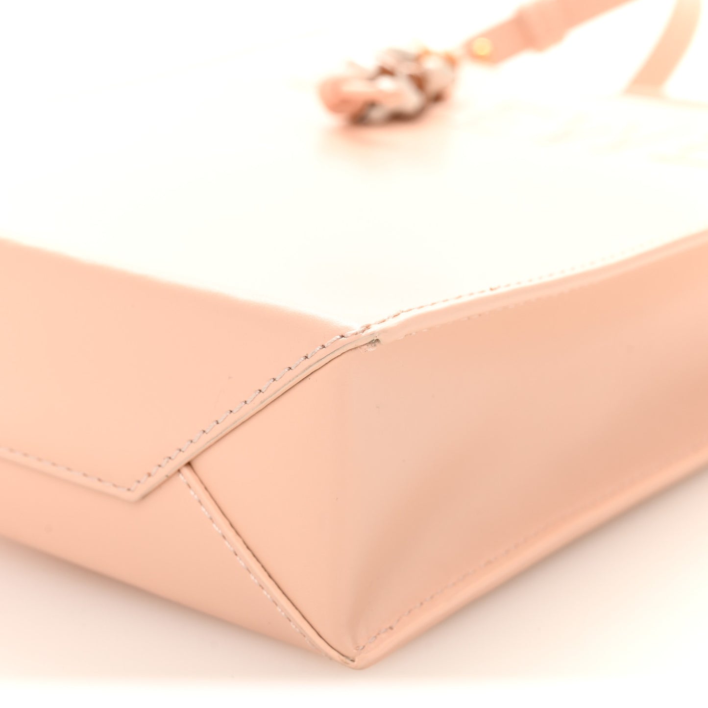 Smooth Calfskin Logo Small A5 Tote Pink