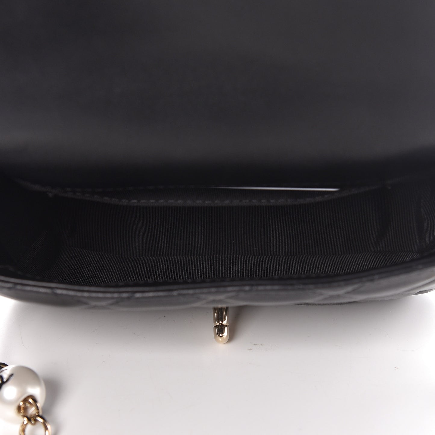 Lambskin Quilted Mini My Precious Flap Black