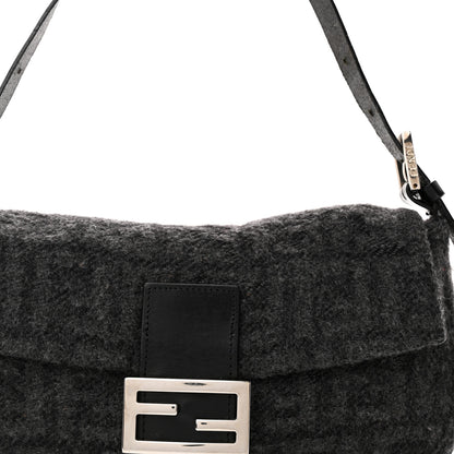 Fendi Wool Zucca Baguette Grey 7 of 13