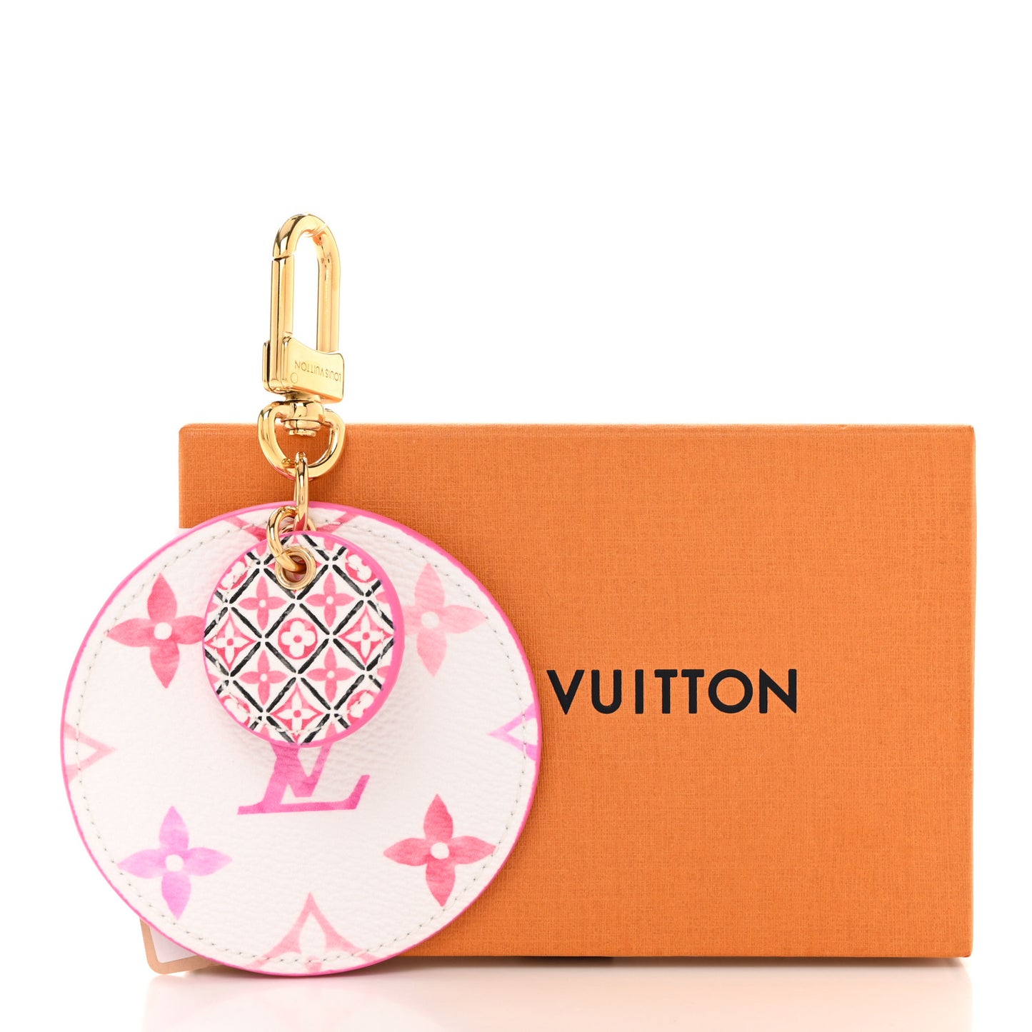 Monogram Giant By The Pool 2.0 Illustre Resort Bag Charm Key Holder Rose