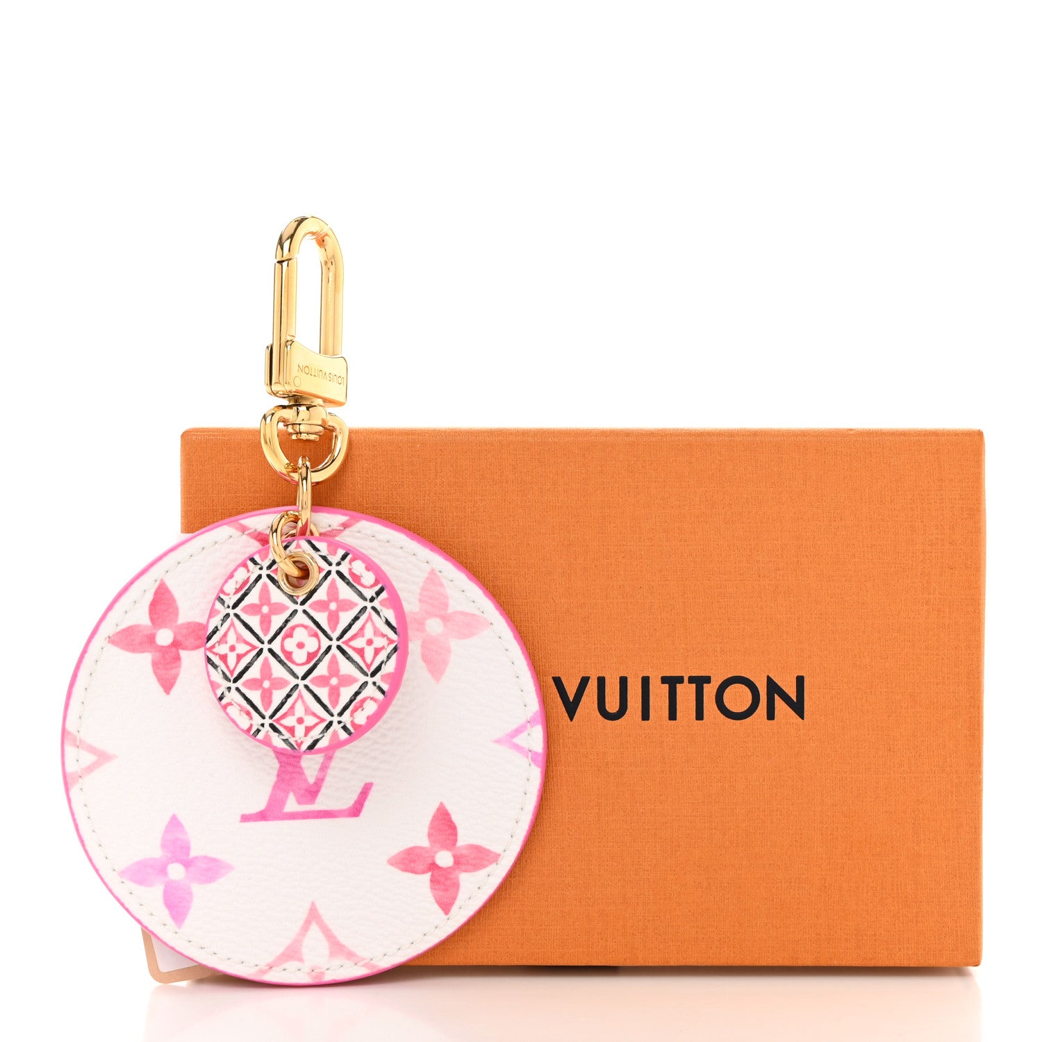Louis Vuitton Monogram Giant By The Pool 2.0 Illustre Resort Bag Charm Key Holder Rose 5 of 5