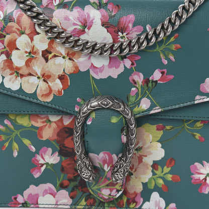 Gucci Calfskin Blooms Print Medium Dionysus Shoulder Bag Bright Emerald Multicolor 10 of 10