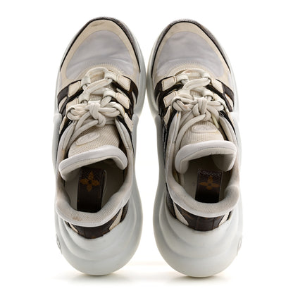 Louis Vuitton Patent Monogram LV Archlight Sneakers 37 White 2 of 15