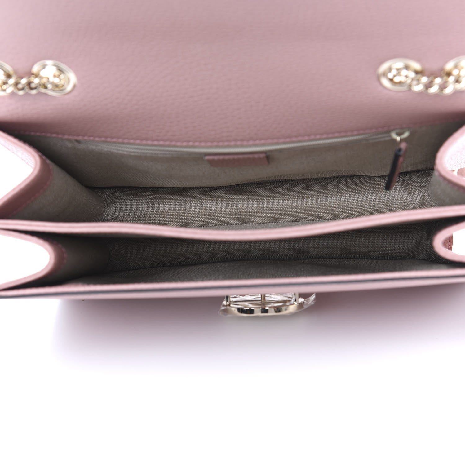 Gucci Dollar Calfskin Interlocking G Shoulder Bag Soft Pink 4 of 9